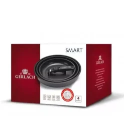 GERLACH SMART 994 Komplet 3 patelni 20/24/28 cm + odpinana rączka / indukcja