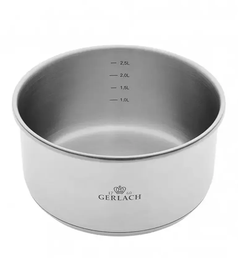 GERLACH SMART STEEL Komplet 3 garnków 16/18/20 cm + odpinana rączka / indukcja