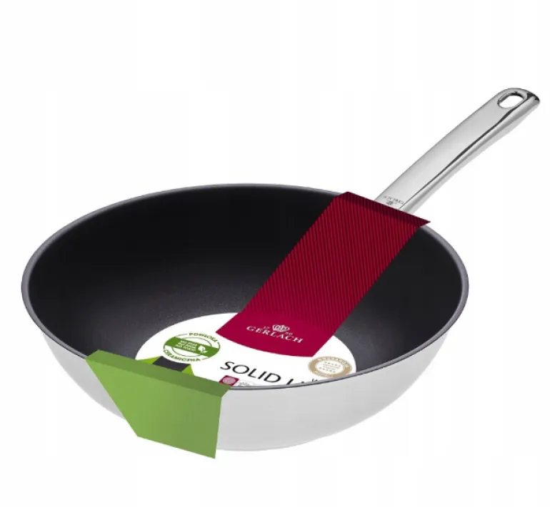GERLACH SOLID LITE WOK 28 cm / indukcja / powłoka ceramiczna ILAG Xera Dur 2