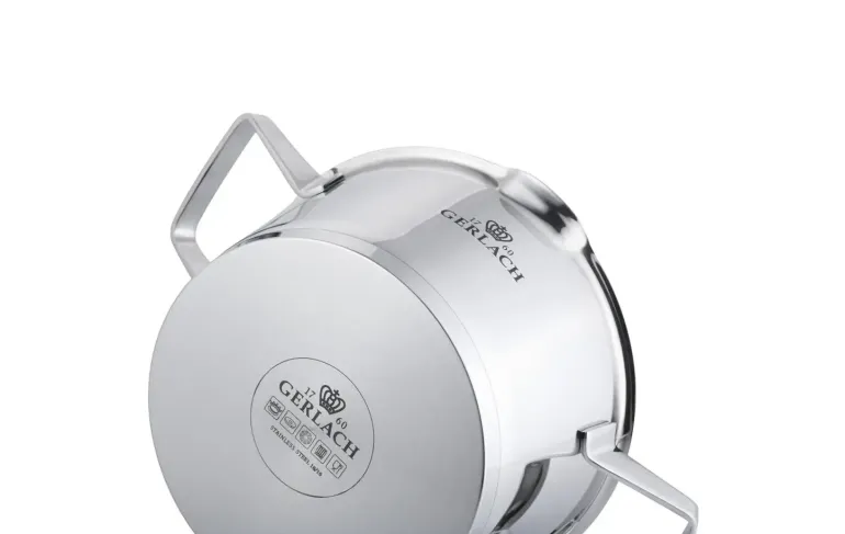 GERLACH SUPERIOR Garnek 4 l z pokrywką 24 cm / stal nierdzewna
