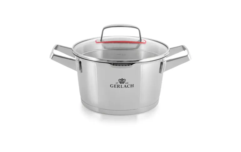 GERLACH SUPERIOR Garnek 2,5 l z pokrywką 20 cm / stal nierdzewna