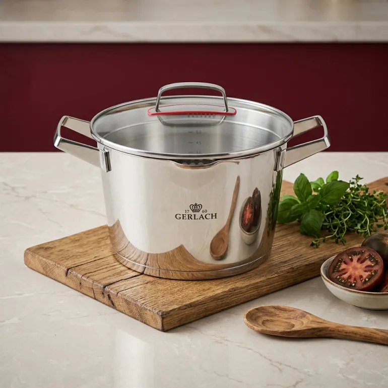 GERLACH SUPERIOR Garnek 5,5 l z pokrywką 24 cm / stal nierdzewna