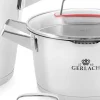 GERLACH SUPERIOR Komplet Garnki z pokrywkami 10 el + patelnie Gerlach Initial 24, 28 cm + pokrywki