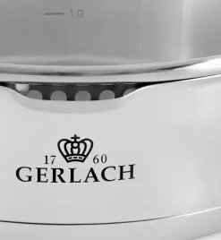 GERLACH SUPERIOR Komplet Garnki z pokrywkami 10 el + patelnie Gerlach Ambiente ThermoCoat 20, 24, 28 cm + Patelnia naleśnikowa 26 cm