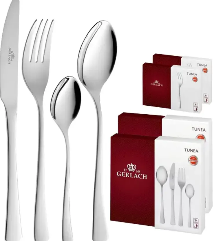 GERLACH TUNEA Sztućce Komplet 60 el / 12 osób / połysk