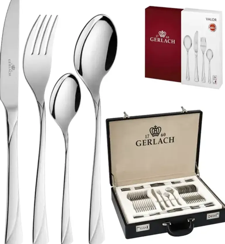 Gerlach Valor Sztućce Komplet 92 el (68W+24P) 18 osób / połysk