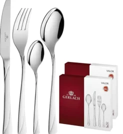 Gerlach Valor Sztućce Komplet 48 el (2x24) pudełko / 12 osób / połysk