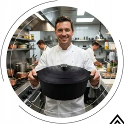 HAGE Brytfanna żeliwna 4,5 l z pokrywką Cast Iron