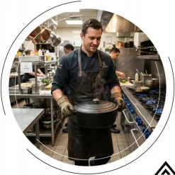 HAGE Brytfanna żeliwna 4,5 l z pokrywką Cast Iron