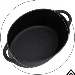HAGE Brytfanna żeliwna 6,2 l z pokrywką Cast Iron