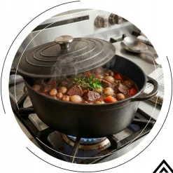 HAGE Brytfanna żeliwna 6,2 l z pokrywką Cast Iron