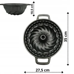 HAGE Forma żeliwna do babki piaskowej 27,5 cm