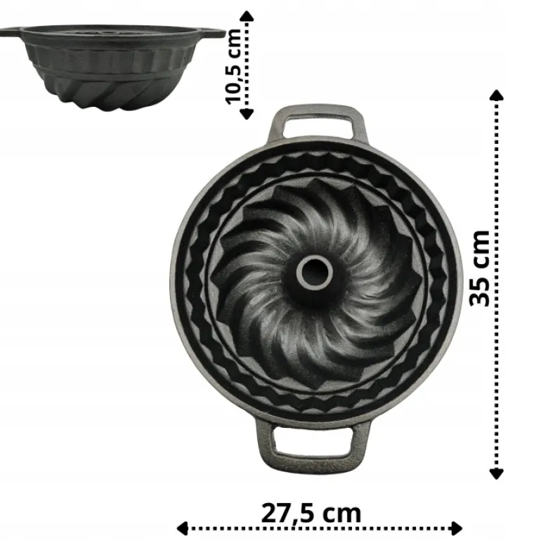 HAGE Forma żeliwna do babki piaskowej 27,5 cm