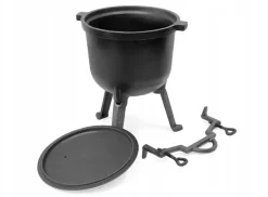 HAGE Kociołek żeliwny 8 l na nóżkach Cast Iron