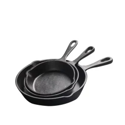 HAGE Komplet 3 Patelnie żeliwne 16/20/25,5 cm Cast Iron