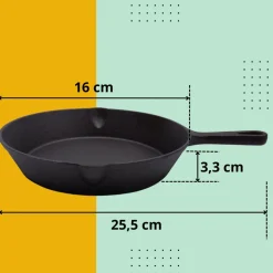 HAGE Patelnia żeliwna 16 cm Cast Iron