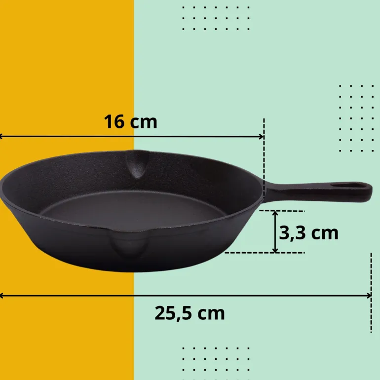 HAGE Patelnia żeliwna 16 cm Cast Iron