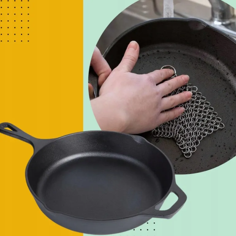 HAGE Patelnia żeliwna 31 cm z uchem Cast Iron
