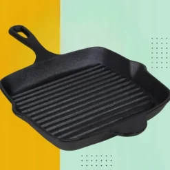 HAGE Patelnia żeliwna grillowa 26 cm Cast Iron