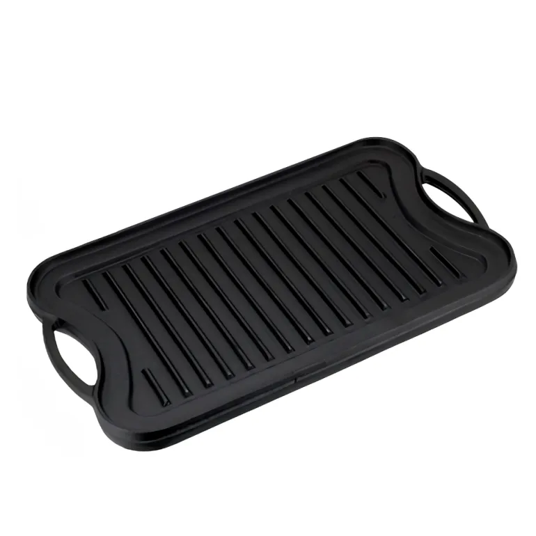 HAGE Płyta patelnia żeliwna grillowa 51x26 cm dwustronna