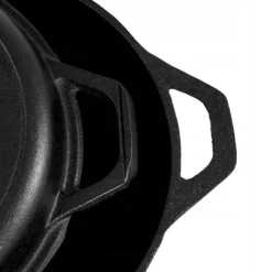 HAGE Rondel żeliwny 3w1 patelnia brytfanna 26 cm pokrywka Cast Iron