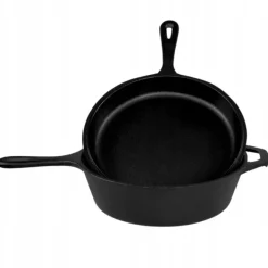 HAGE Rondel żeliwny 3w1 patelnia brytfanna 26 cm pokrywka Cast Iron