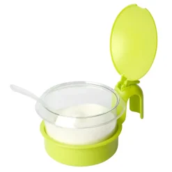 HEGA Kolorowa cukiernica z łyżeczką 450 ml / tworzywo sztuczne / mix kolorów