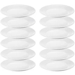 IKEA OFTAST BIAŁY 12x TALERZ 25 CM
