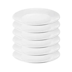 IKEA OFTAST BIAŁY 6x TALERZ 19 CM