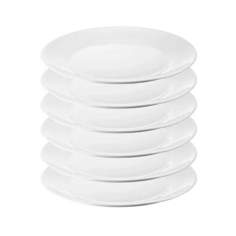 IKEA OFTAST BIAŁY 6x TALERZ 19 CM