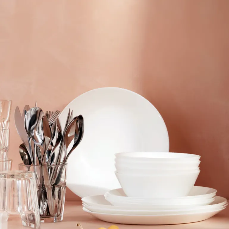 IKEA OFTAST BIAŁY 6x TALERZ GŁĘBOKI 20 CM