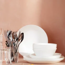 IKEA OFTAST BIAŁY 12x TALERZ GŁĘBOKI 20 CM