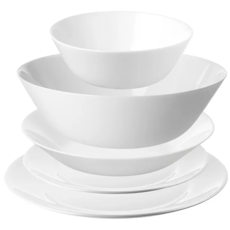 IKEA OFTAST SERWIS OBIADOWY 6/25 BIAŁY