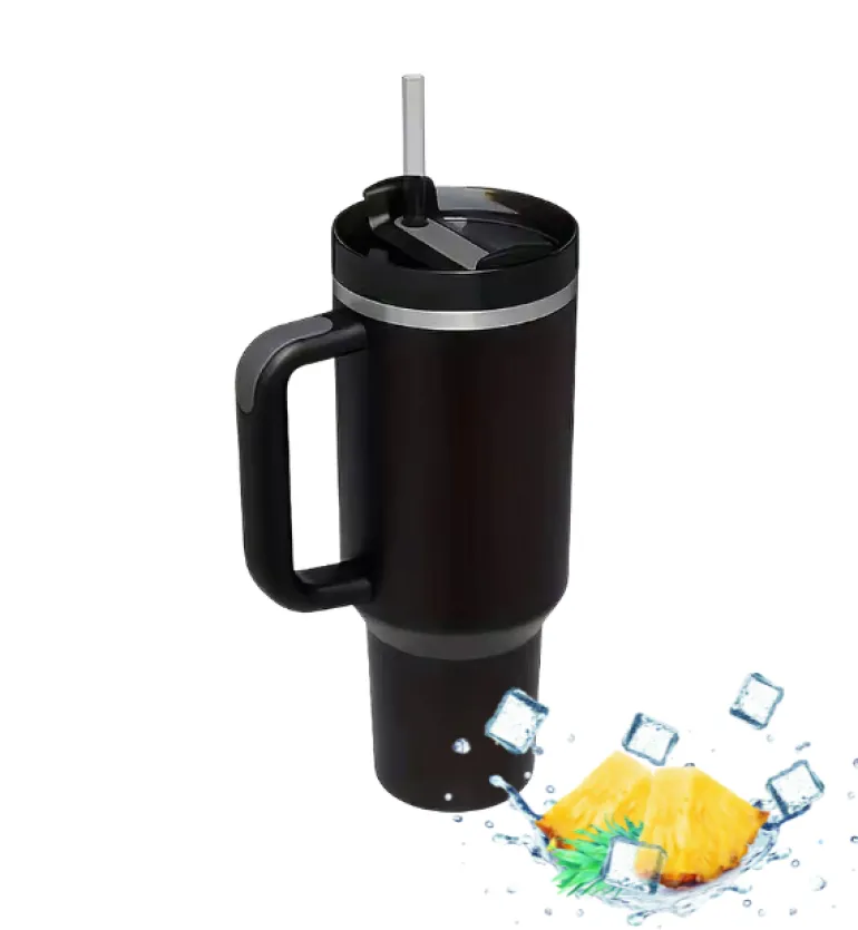 IMCHEX | BLACK | Kubek termiczny 1200 ml ze słomką