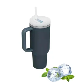 IMCHEX | CHARCOAL | Kubek termiczny 1200 ml ze słomką