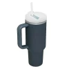 IMCHEX | CHARCOAL | Kubek termiczny 1200 ml ze słomką + 10 szklanych słomek