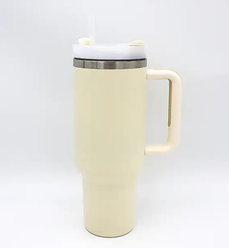 IMCHEX | CREAM | Kubek termiczny 1200 ml ze słomką