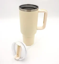 IMCHEX | CREAM | Kubek termiczny 1200 ml ze słomką