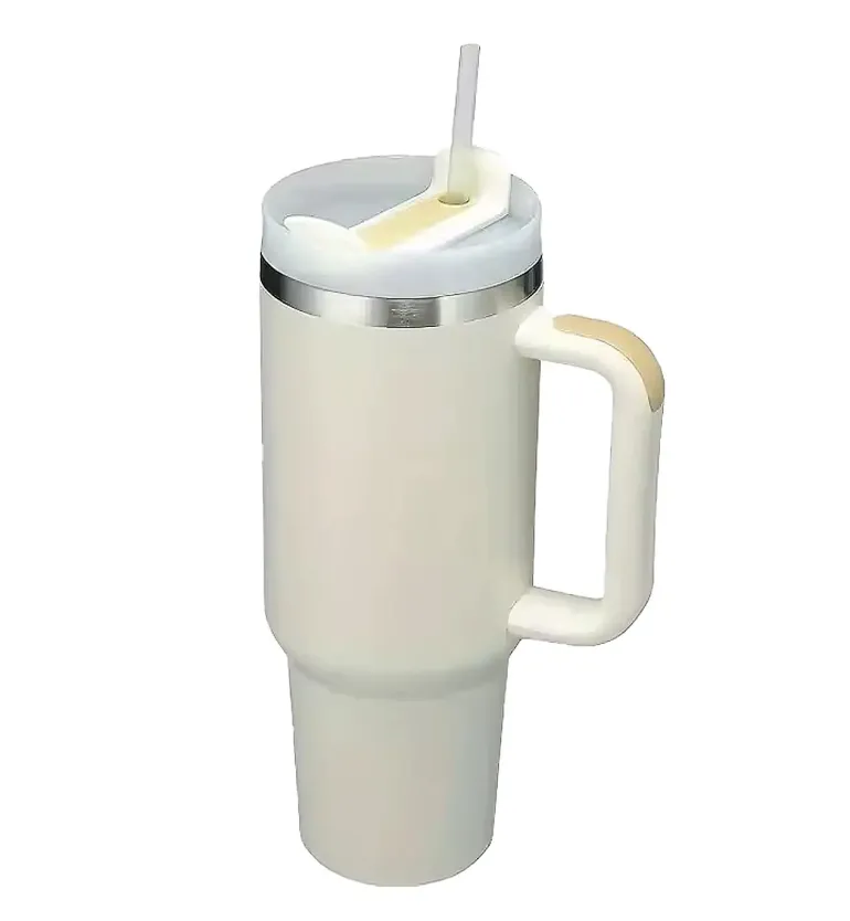 IMCHEX | CREAM | Kubek termiczny 1200 ml ze słomką