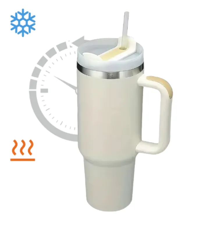 IMCHEX | CREAM | Kubek termiczny 1200 ml ze słomką