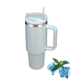 IMCHEX | FOG | Kubek termiczny 1200 ml ze słomką + 10 szklanych słomek