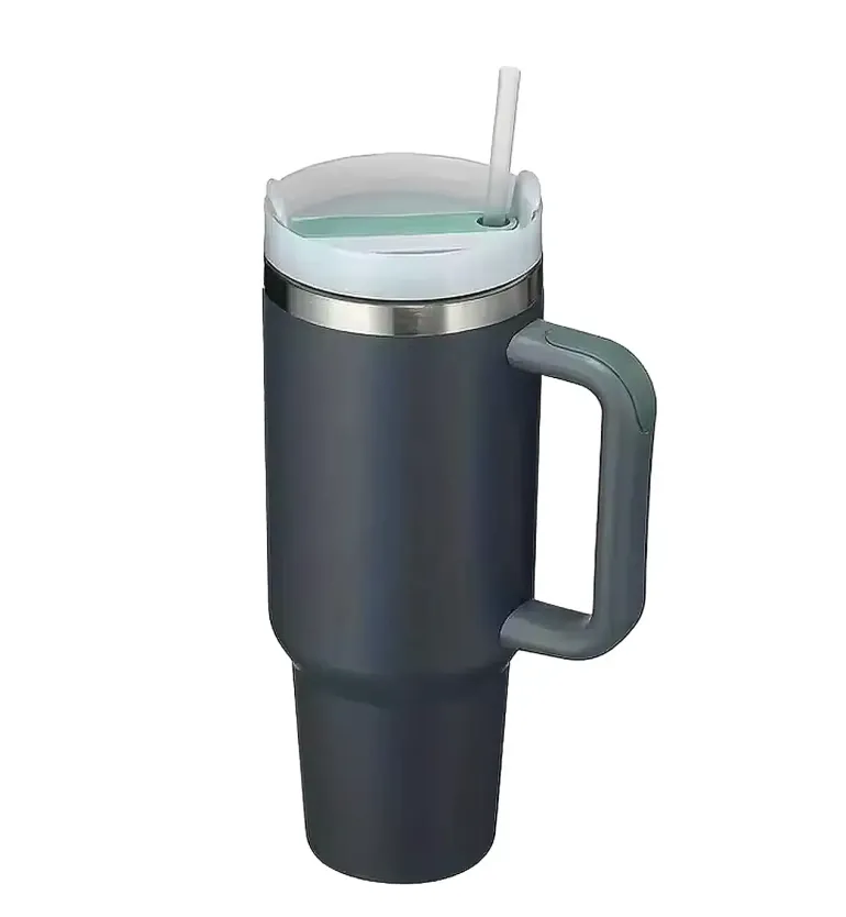 IMCHEX | STORMY SEA | Kubek termiczny 1200 ml ze słomką + 10 szklanych słomek