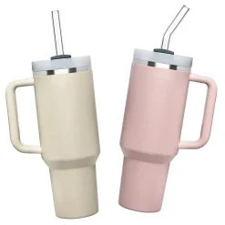 IMCHEX | SUBLIMATION | Kubek termiczny 1200 ml ze słomką + 10 szklanych słomek