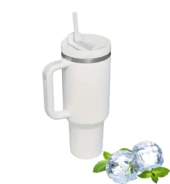 IMCHEX | SUBLIMATION | Kubek termiczny 1200 ml ze słomką + 10 szklanych słomek