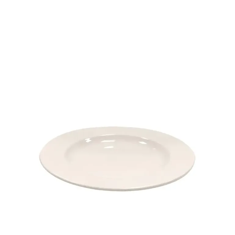 KAIA HOME AURA II Talerz deserowy 17 cm / 18 sztuk ceramika ecru