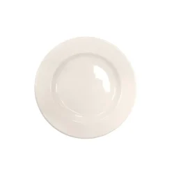 KAIA HOME AURA II Talerz deserowy 17 cm / 6 sztuk ceramika ecru