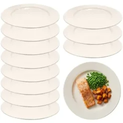 KAIA HOME AURA II Talerz obiadowy 26,5 cm / 12 sztuk ceramika ecru