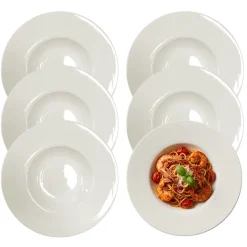 KAIA HOME AURA Komplet 6x Talerz głęboki do pasty 30 cm