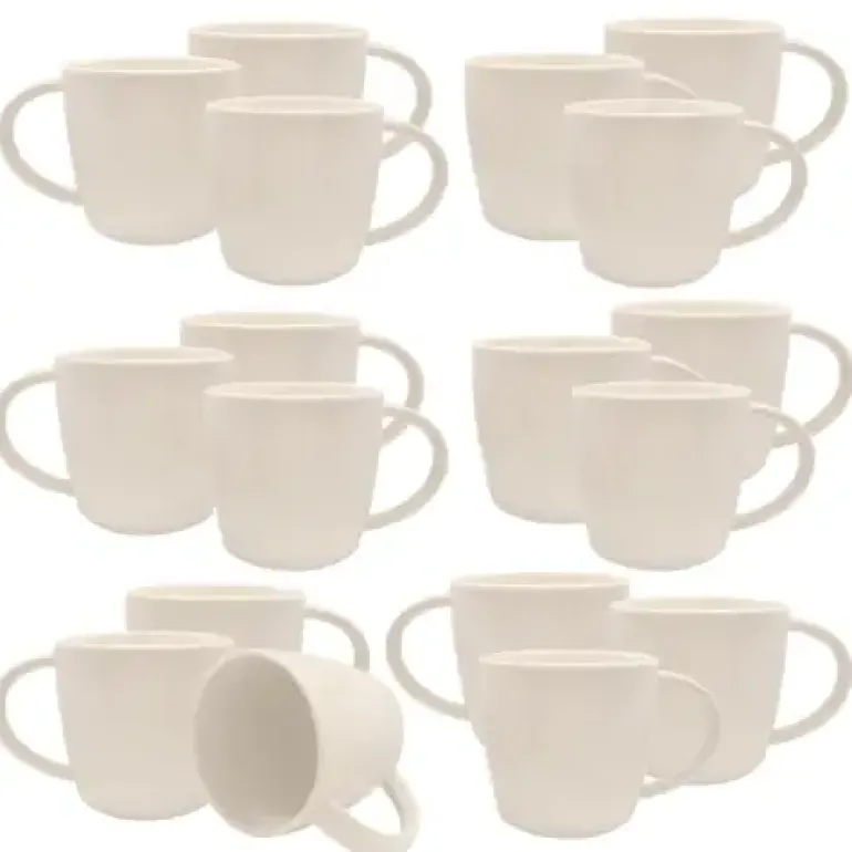 KAIA HOME AURA Kubek duży jumbo 650 ml 18 sztuk / ceramika ecru