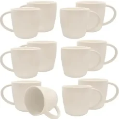 KAIA HOME AURA Kubek duży jumbo 650 ml 12 sztuk / ceramika ecru